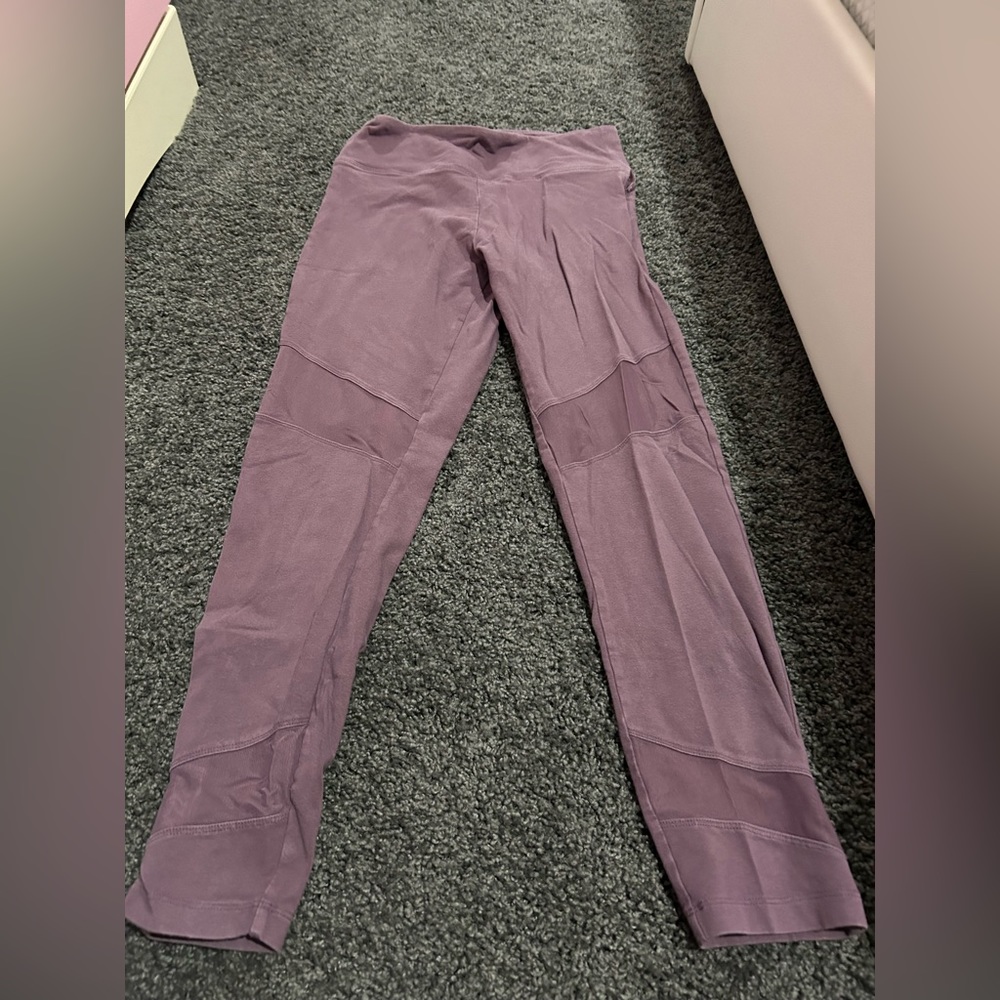 brand PINK purple mesh leggings with zip up pocket